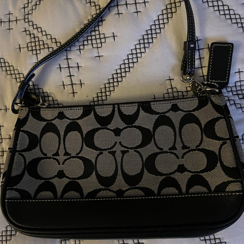 Small Coach black bag.